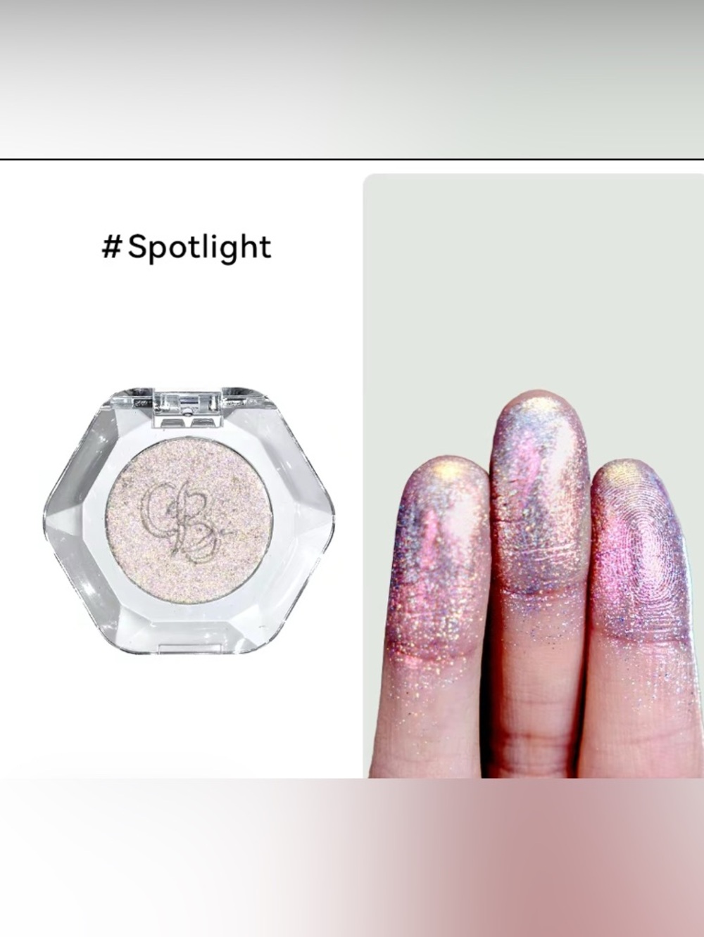 Spotlight, NIB Ourbella single multi-chrome eyeshadow